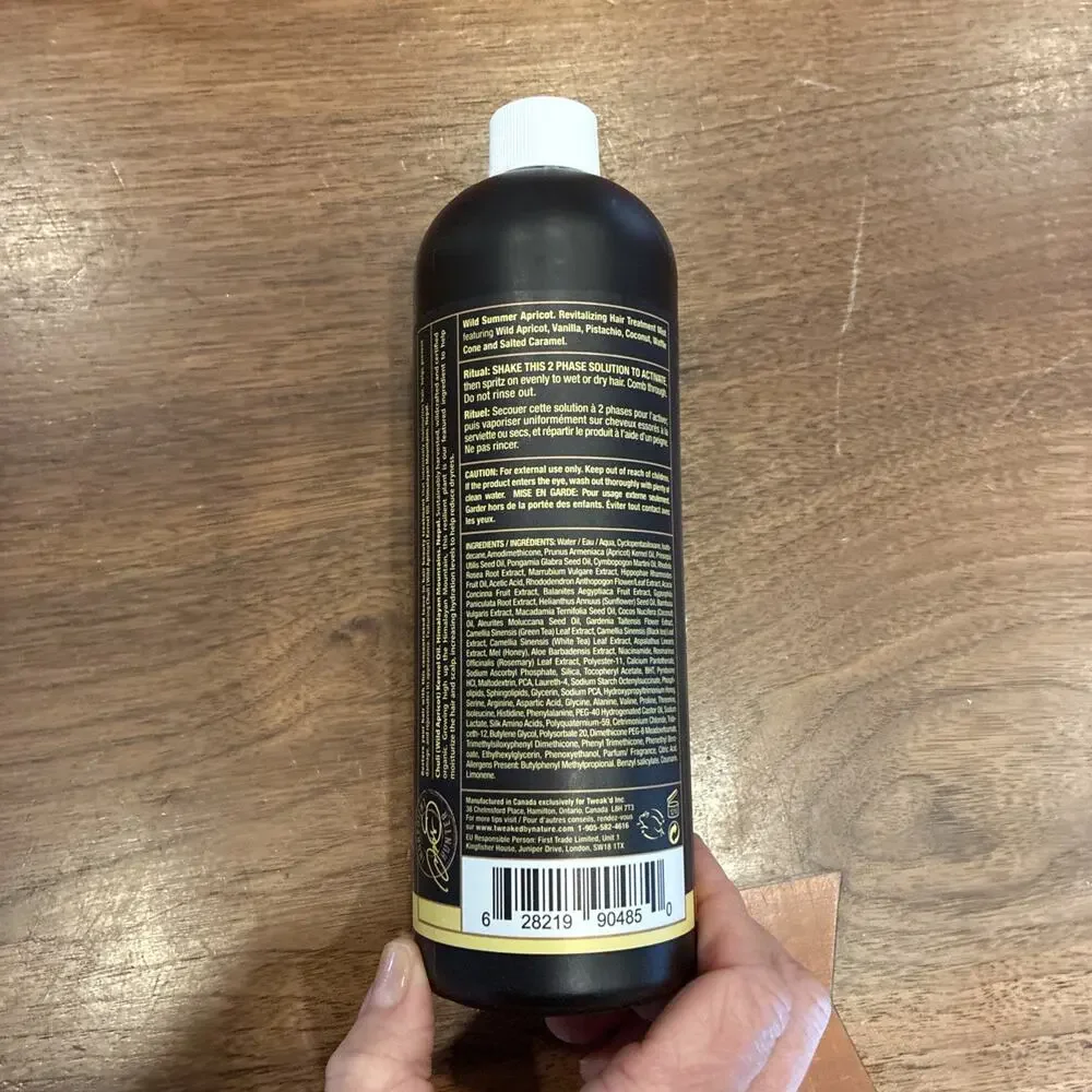 Tweak’d By Nature Rhassoul Hair Treatment Mist Wild Summer Apricot 16oz Sealed